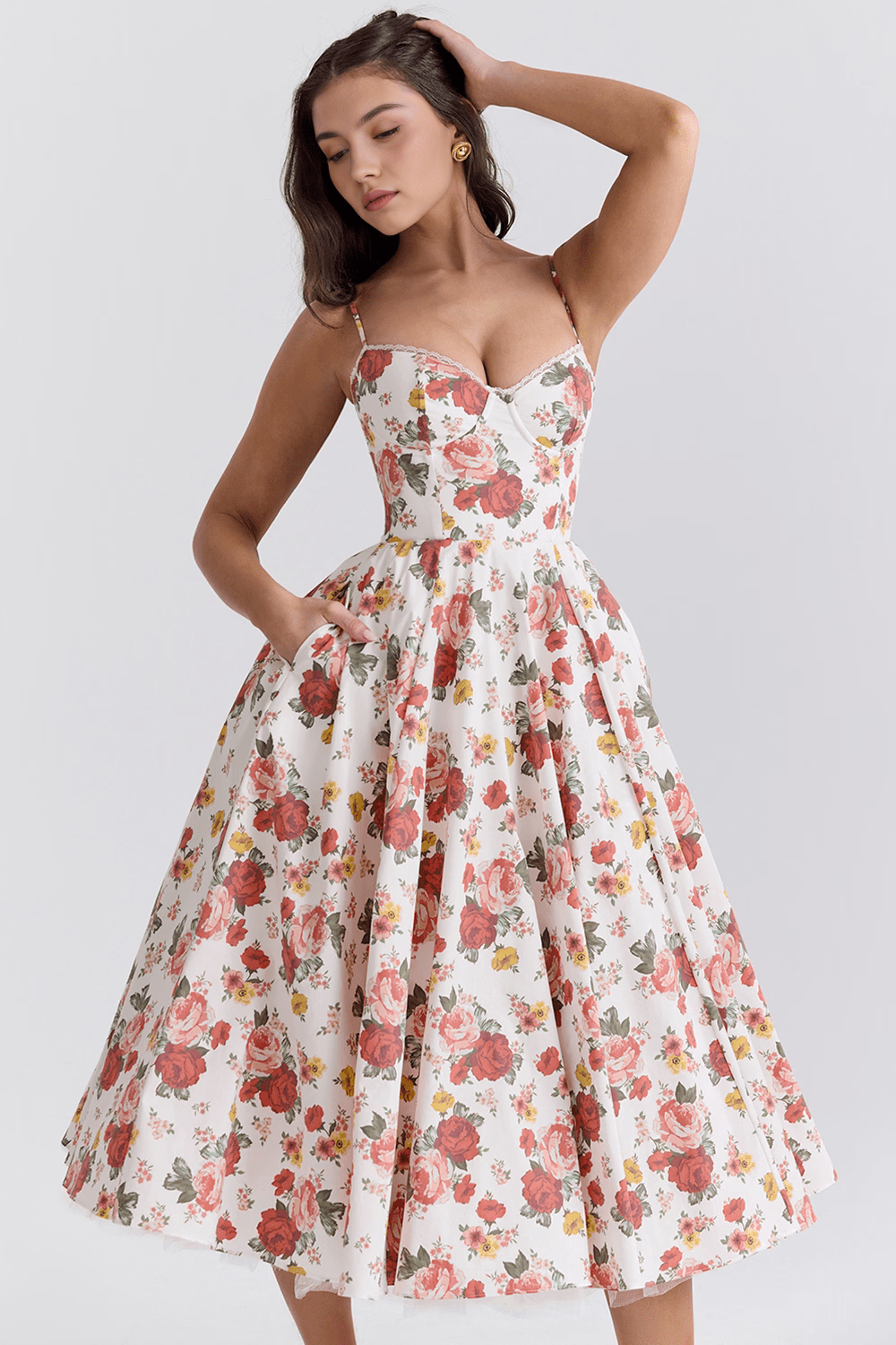 Elisa | Kleid in Midilänge