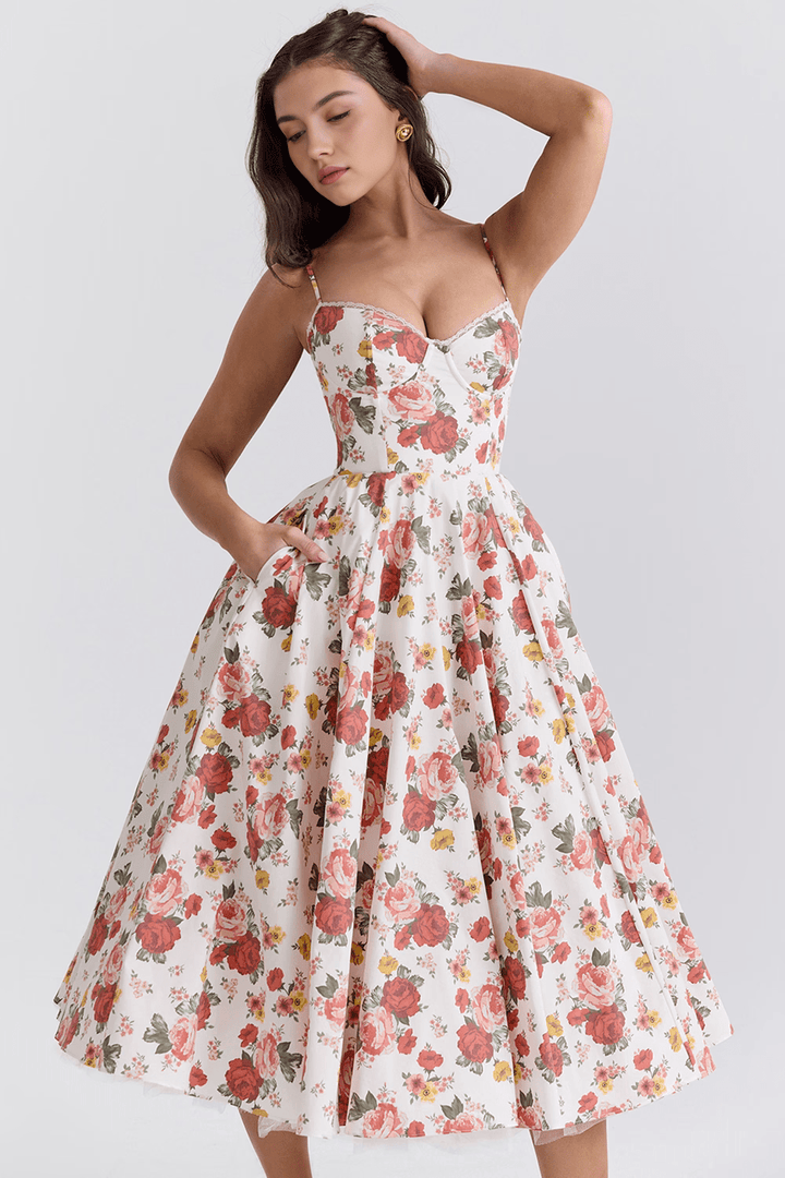 Elisa | Kleid in Midilänge