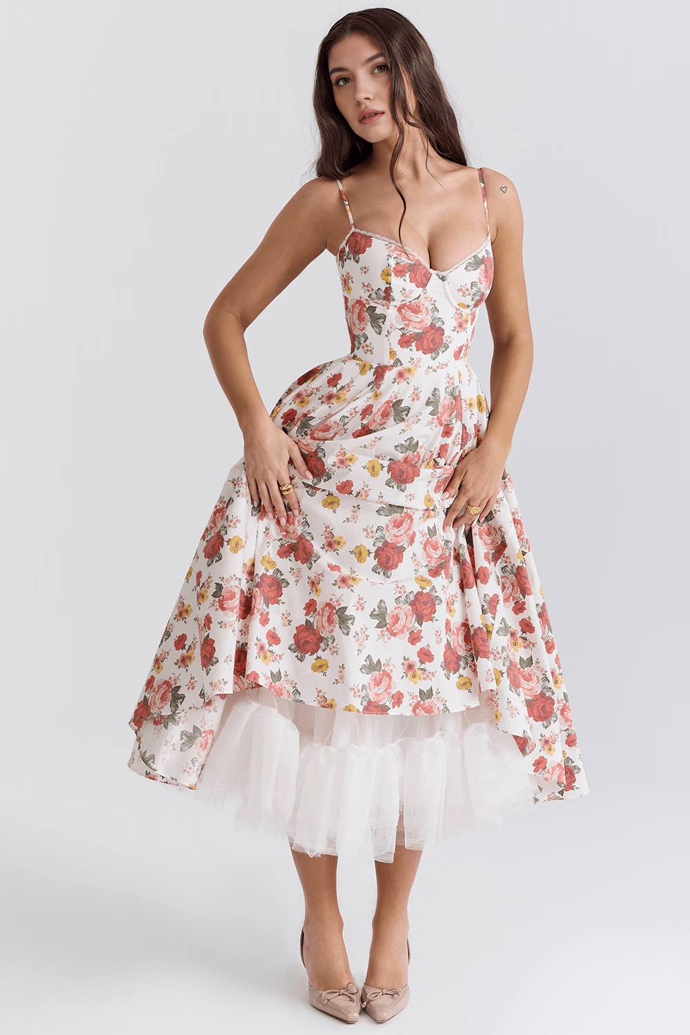 Elisa | Kleid in Midilänge