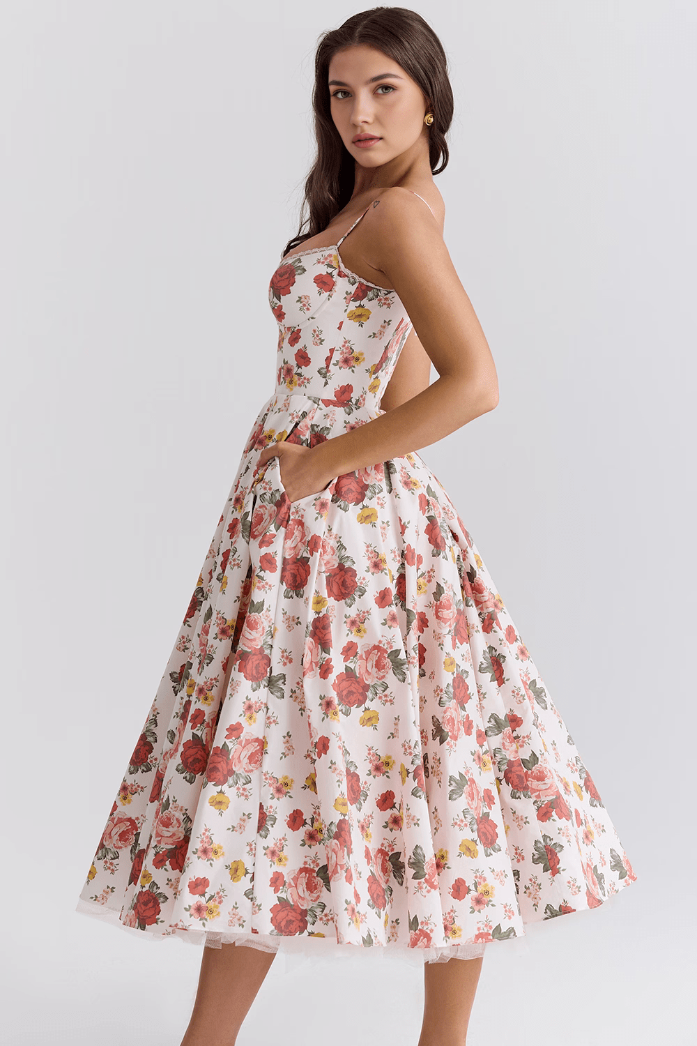 Elisa | Kleid in Midilänge