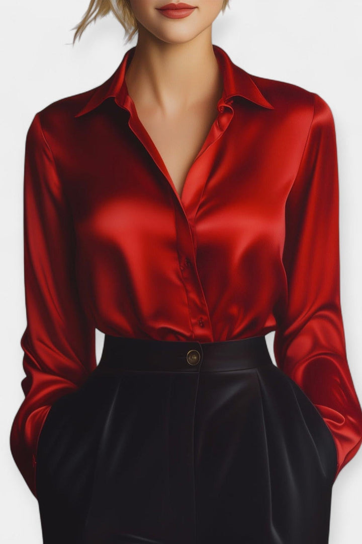 Ellen | Satinbluse