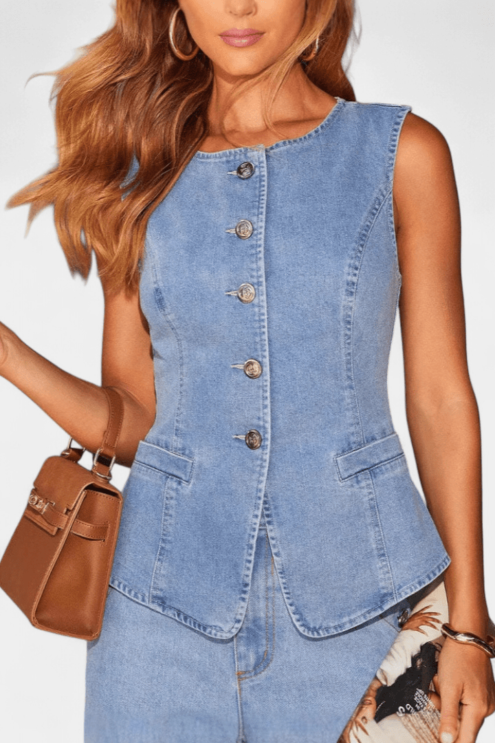 Emma | Denim-Kombi-Set