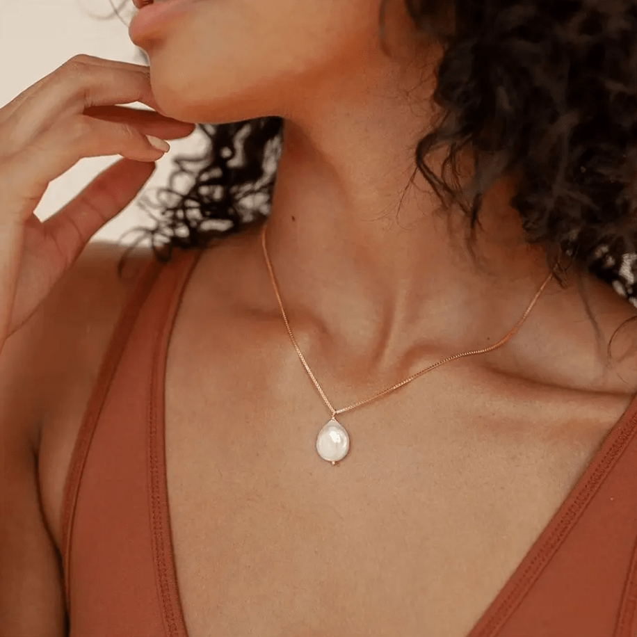 Frida | Kette mit Goldrand