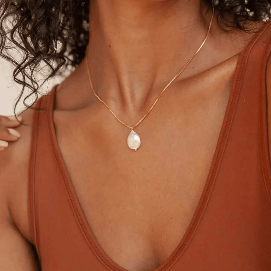 Frida | Kette mit Goldrand
