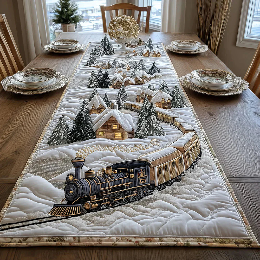 Quilt-Tischläufer – Frost-Design