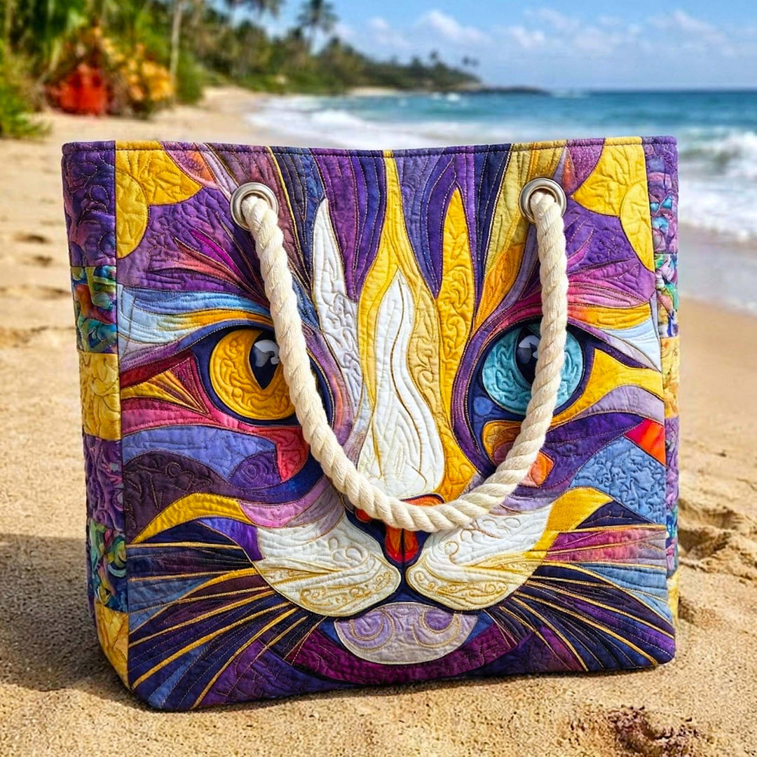 Cattitude – Handgefertigte Strandtasche