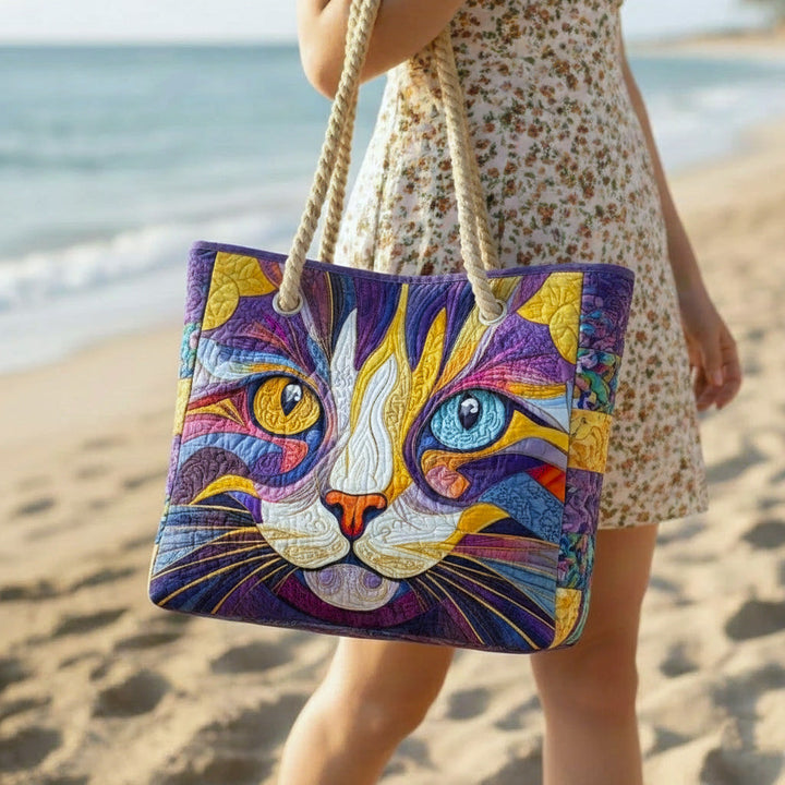 Cattitude – Handgefertigte Strandtasche