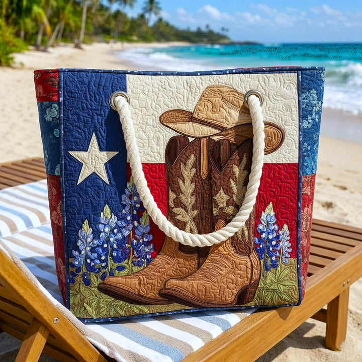 Handgefertigte Strandtasche „Texas-Stolz"