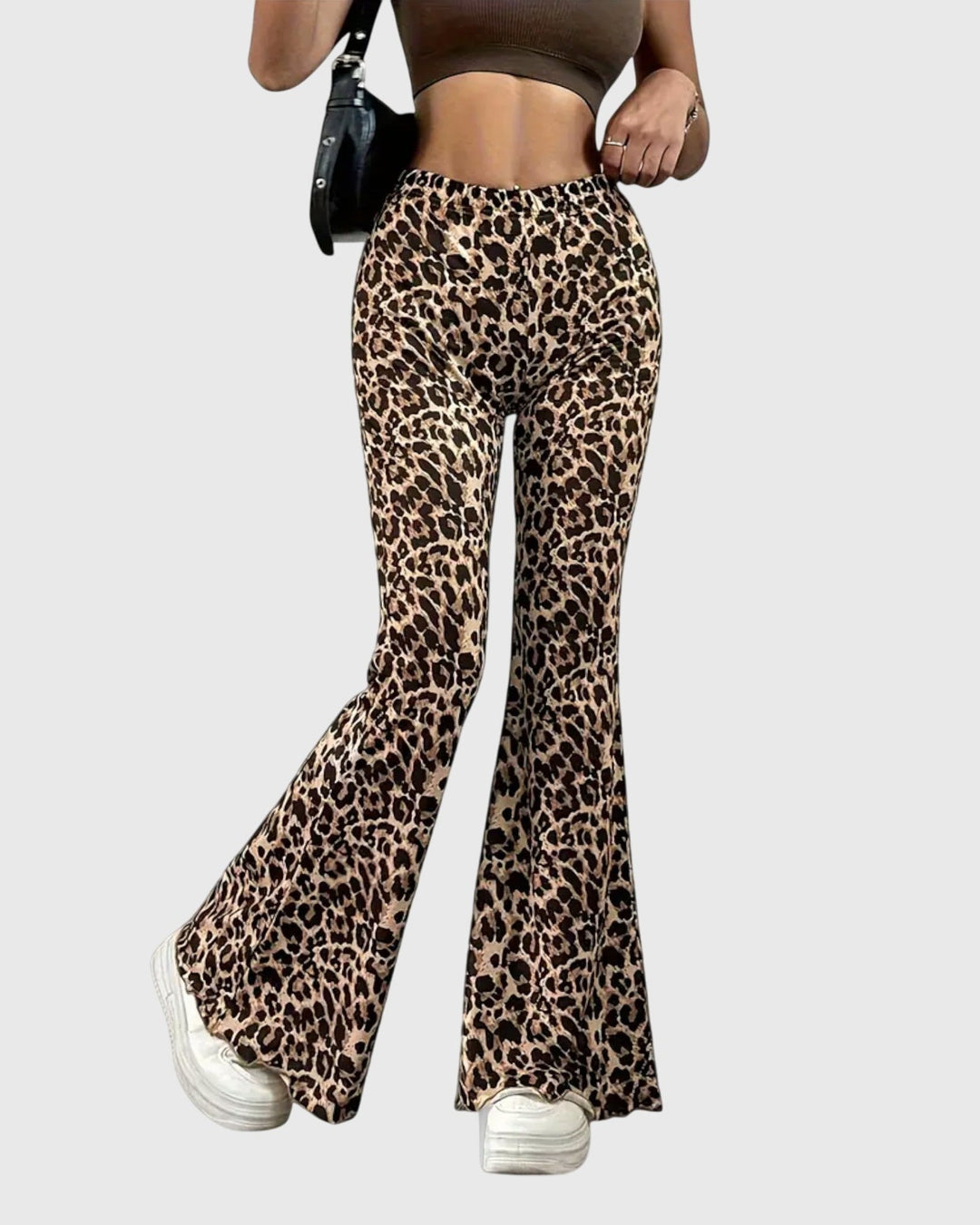 Rita Bootcut-Hose mit Leopardenmuster