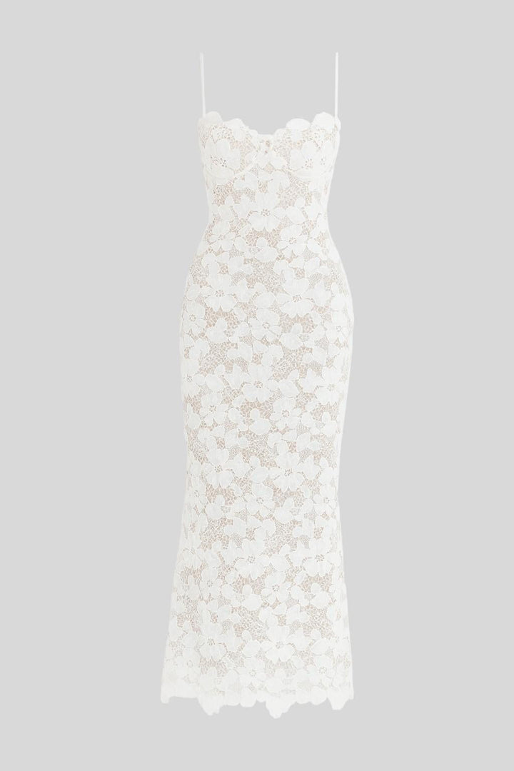 Graues Maxikleid