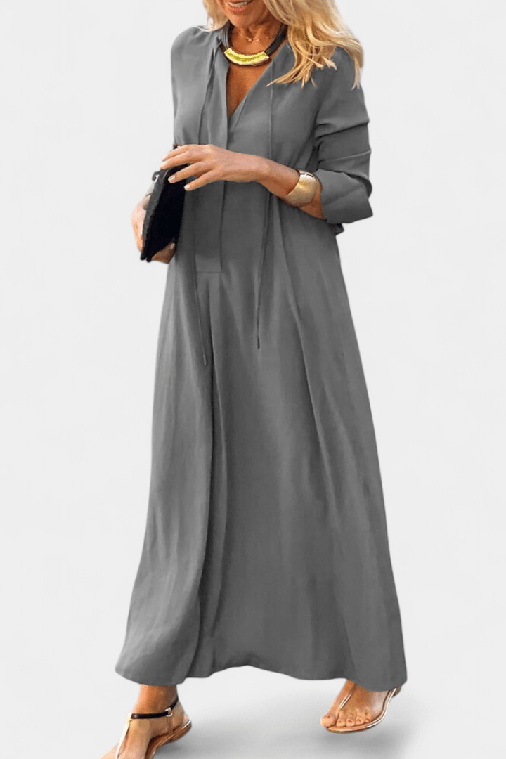 Helene | Kleid mit V-Ausschnitt