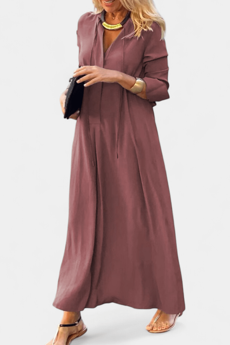 Helene | Kleid mit V-Ausschnitt