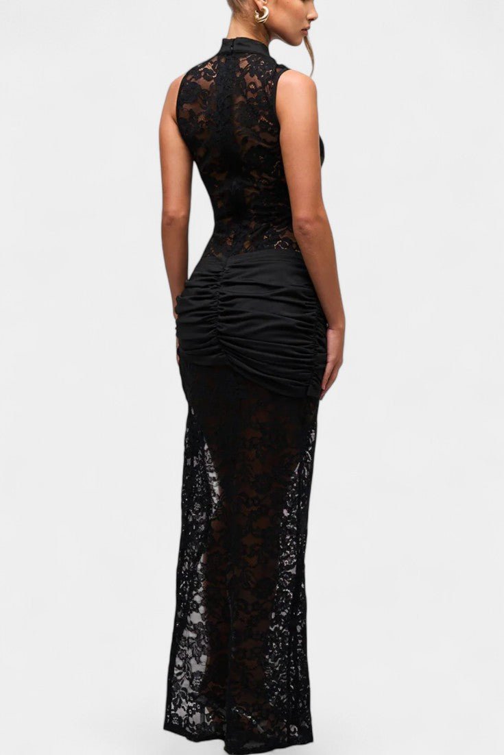 Helena | Kleid mit Spitze in Blond