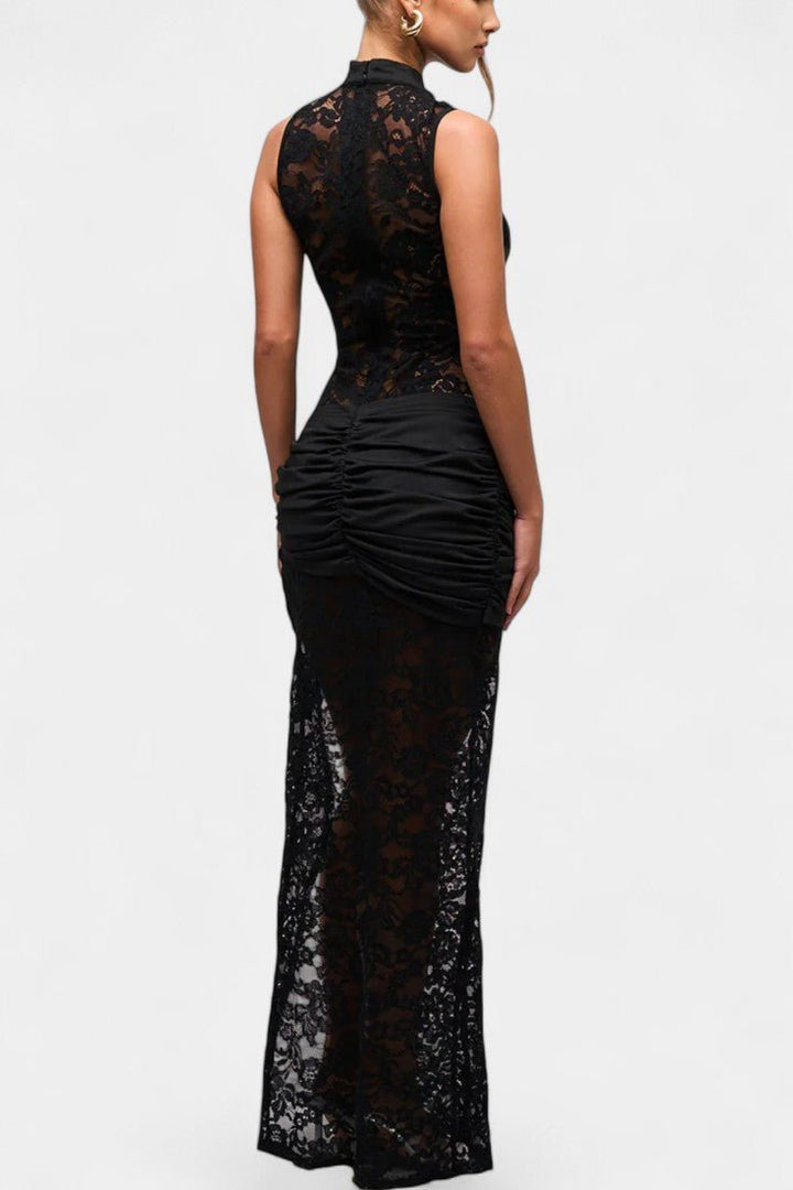 Helena | Kleid mit Spitze in Blond