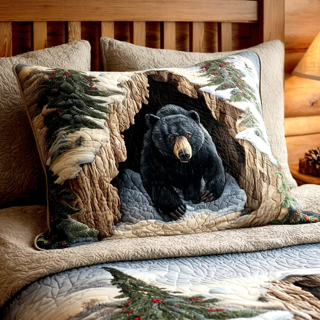 Quilt-Kissenbezug mit Festtagsdesign