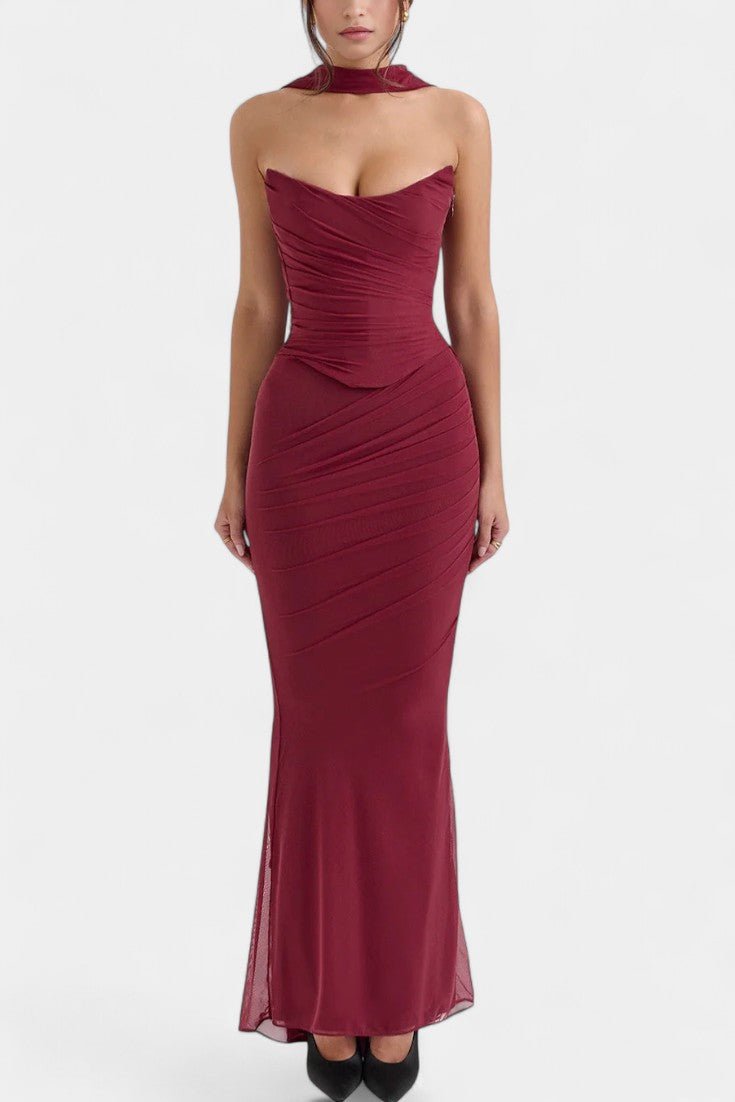 Ida | Kleid mit dekorativem Meshstoff