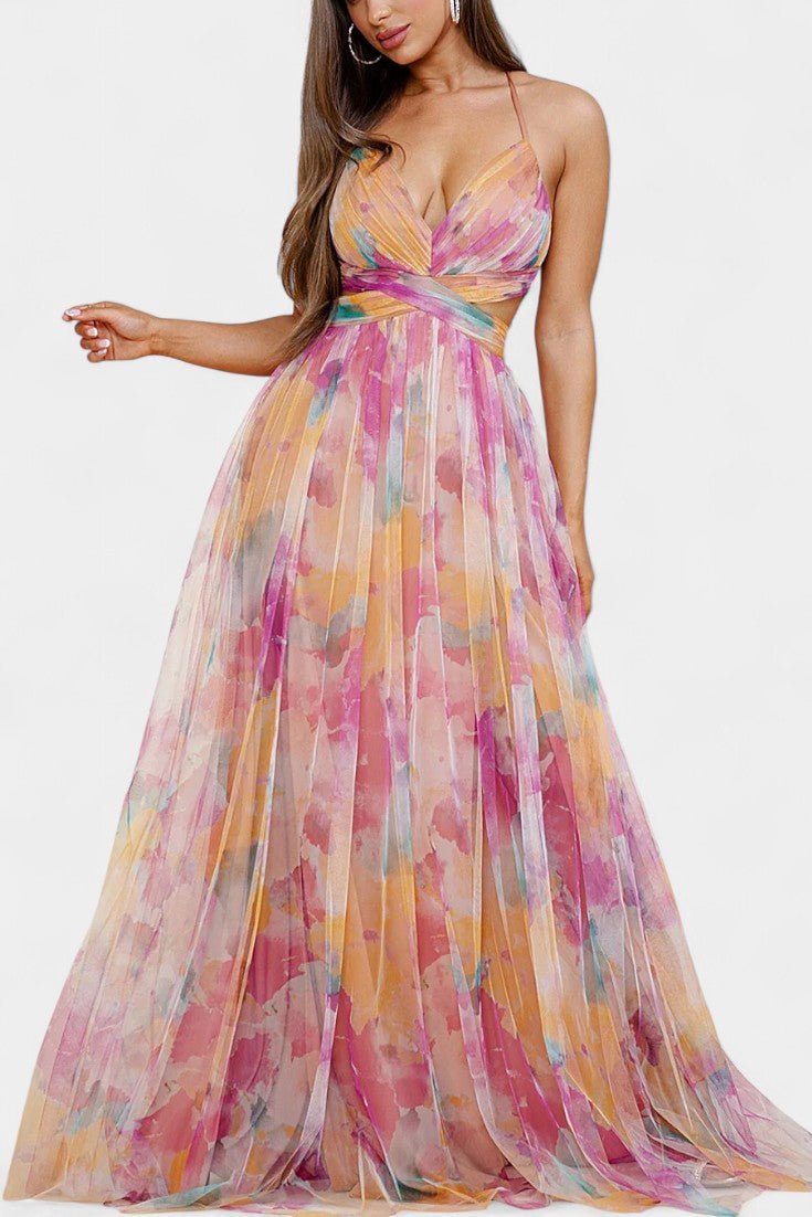 Ingrid | Kleid mit Blumendruck