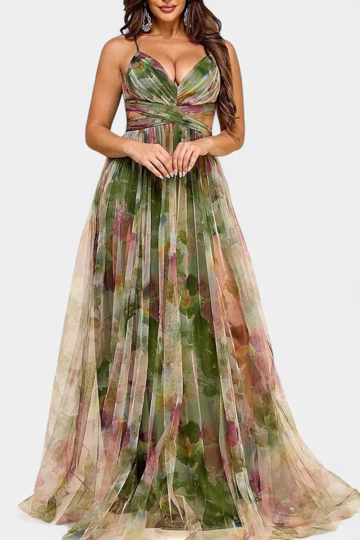 Ingrid | Kleid mit Blumendruck