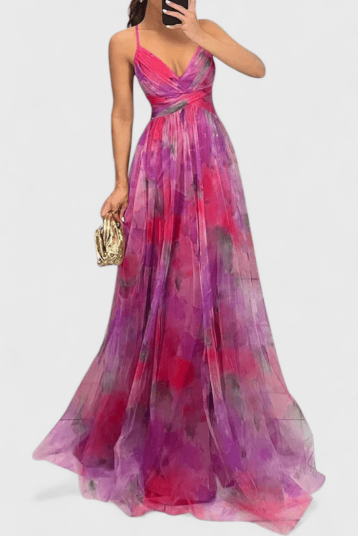 Ingrid | Kleid mit Blumendruck