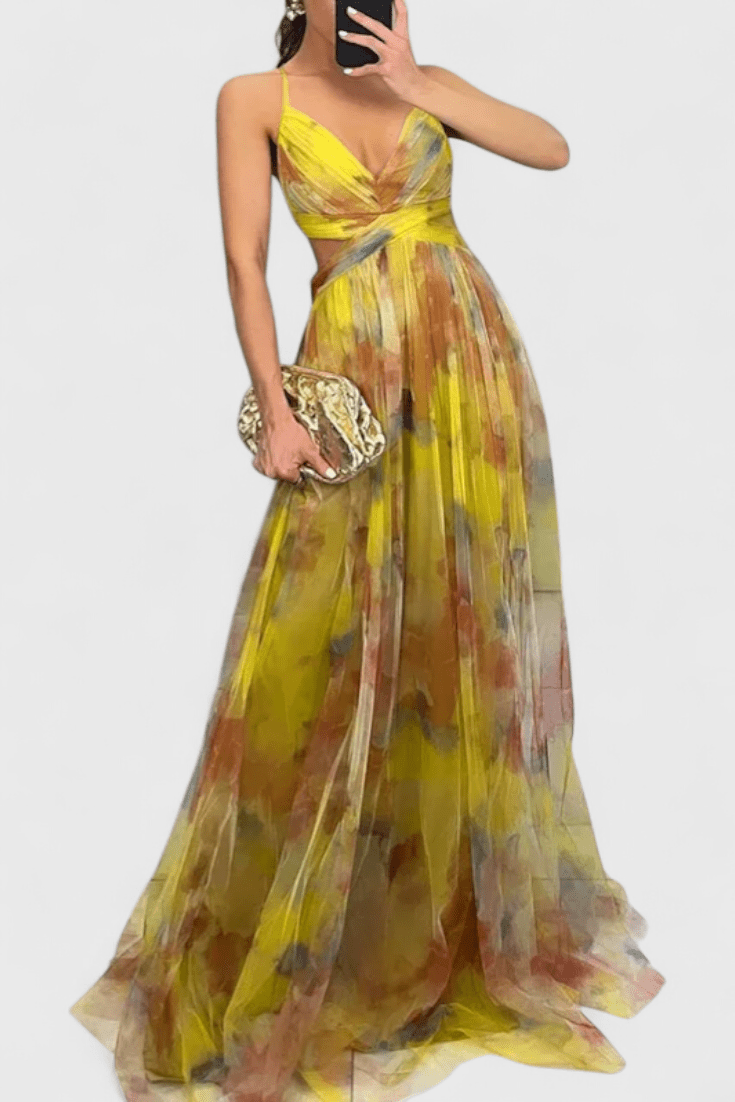 Ingrid | Kleid mit Blumendruck