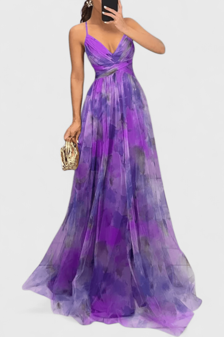 Ingrid | Kleid mit Blumendruck