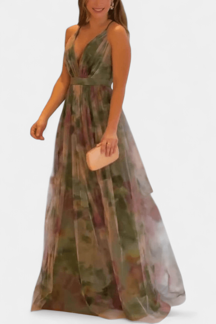 Ingrid | Kleid mit Blumendruck