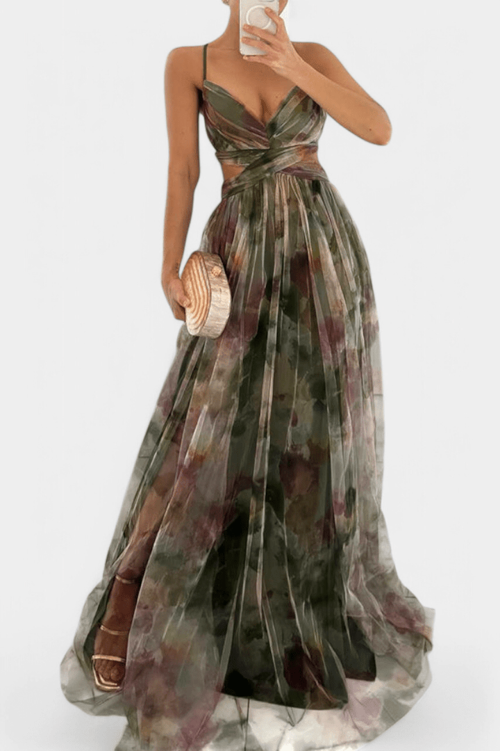 Ingrid | Kleid mit Blumendruck