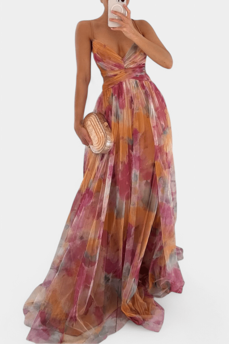Ingrid | Kleid mit Blumendruck