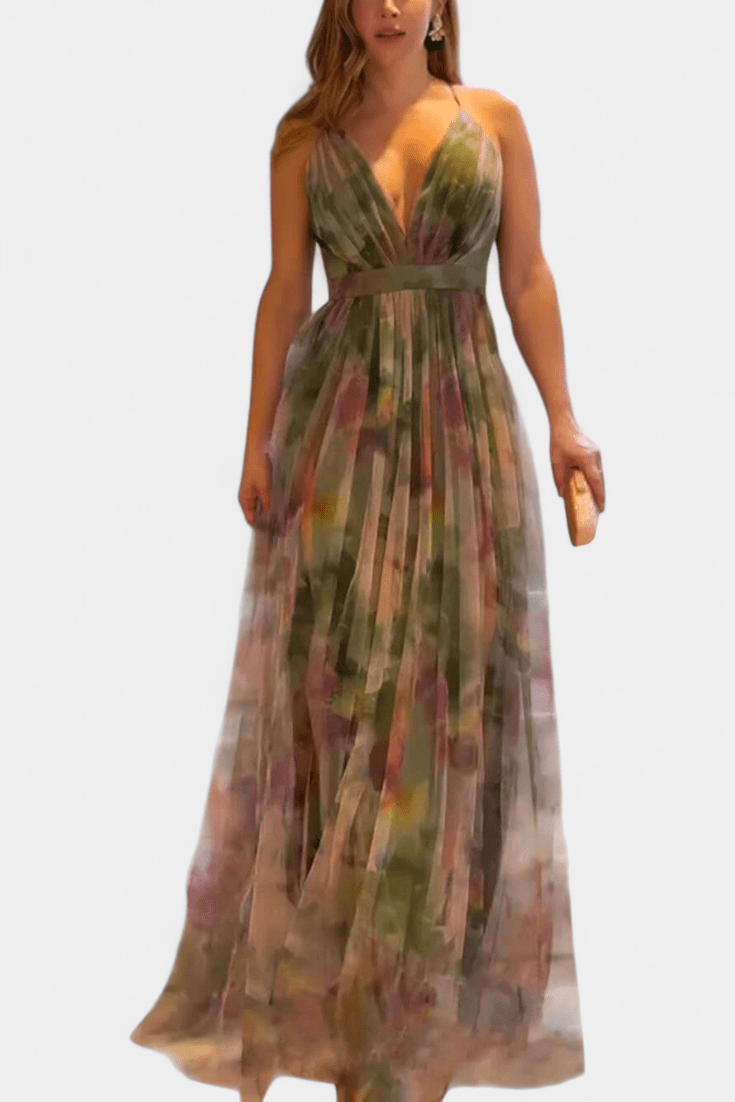 Ingrid | Kleid mit Blumendruck