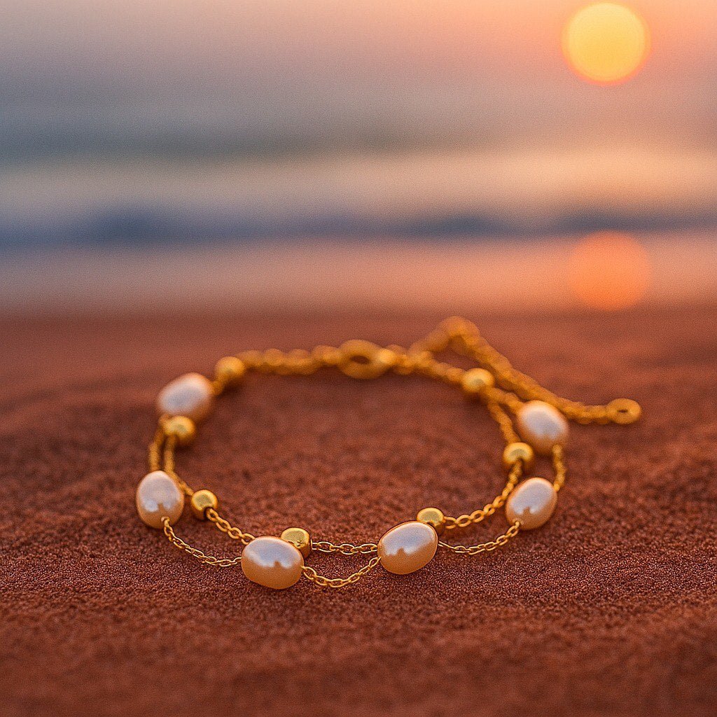 Julie | Goldperlen-Armband