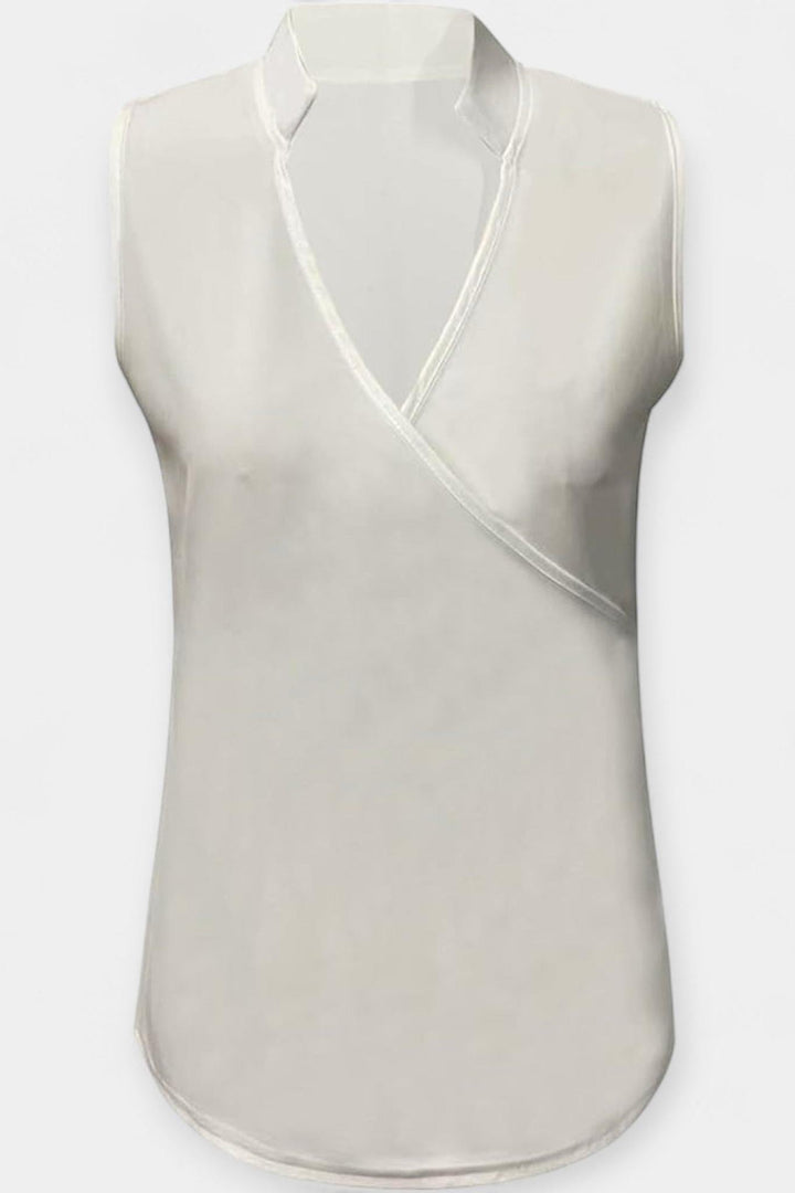 Laura | Ärmellose Bluse mit Muster