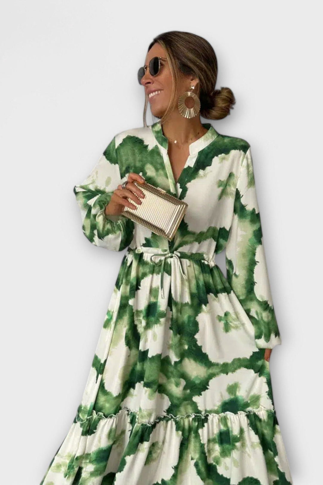 Luna | Maxikleid mit Blumendruck