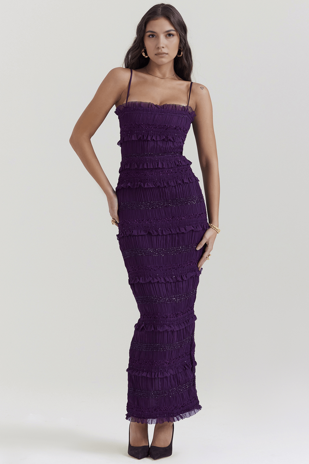 Marlene | Maxikleid mit fallendem Schnitt