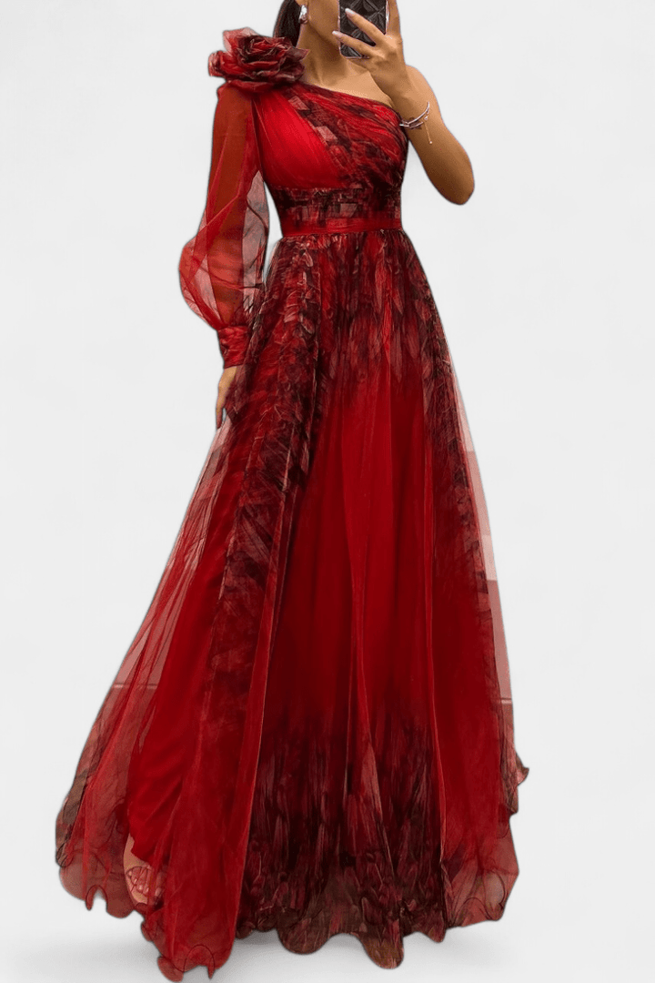 Mara | Ein-Schulter-Kleid