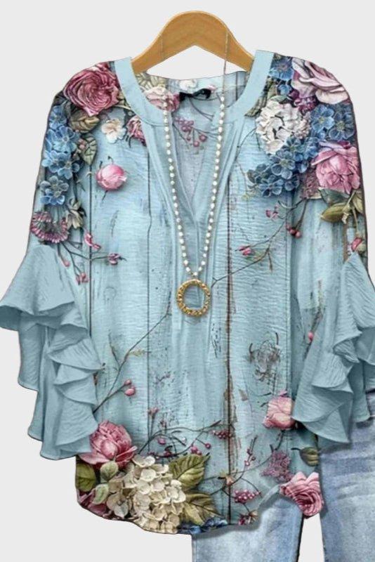 Meret | Hellblaues Top