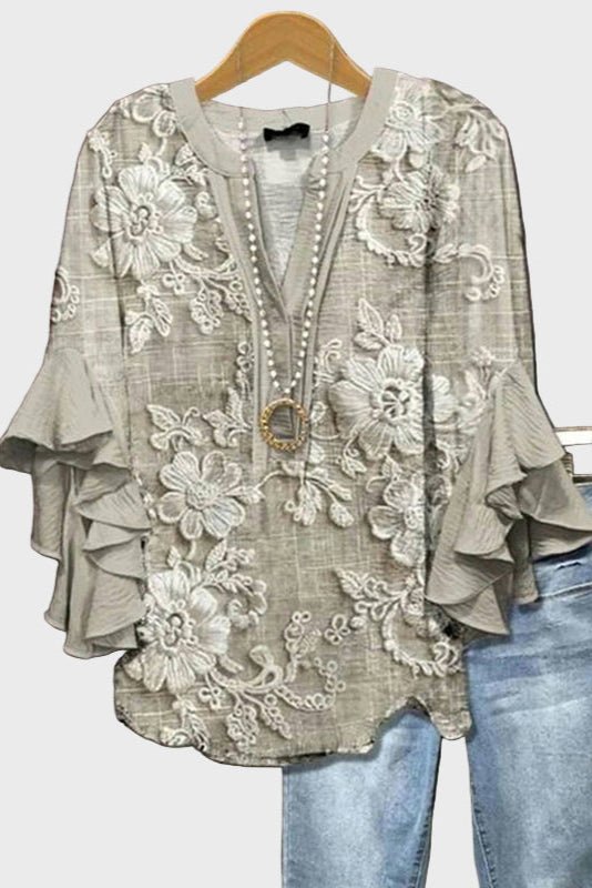 Mirjam | Beige Bluse