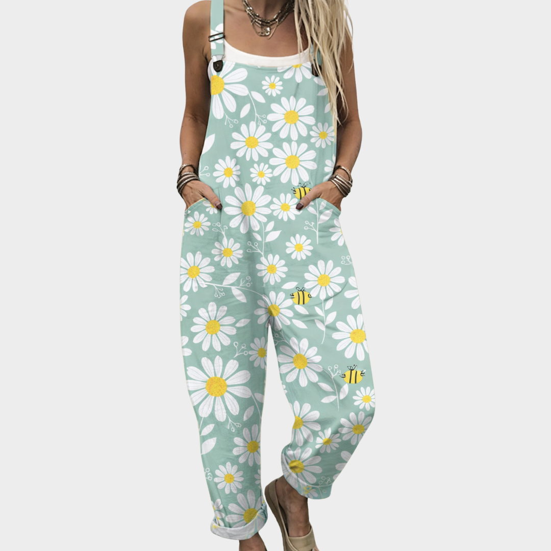 Carla – Bequemer Overall mit Print