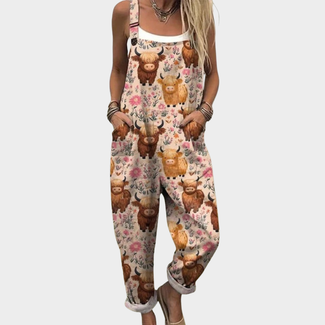 Stina – Bequemer Overall mit Print
