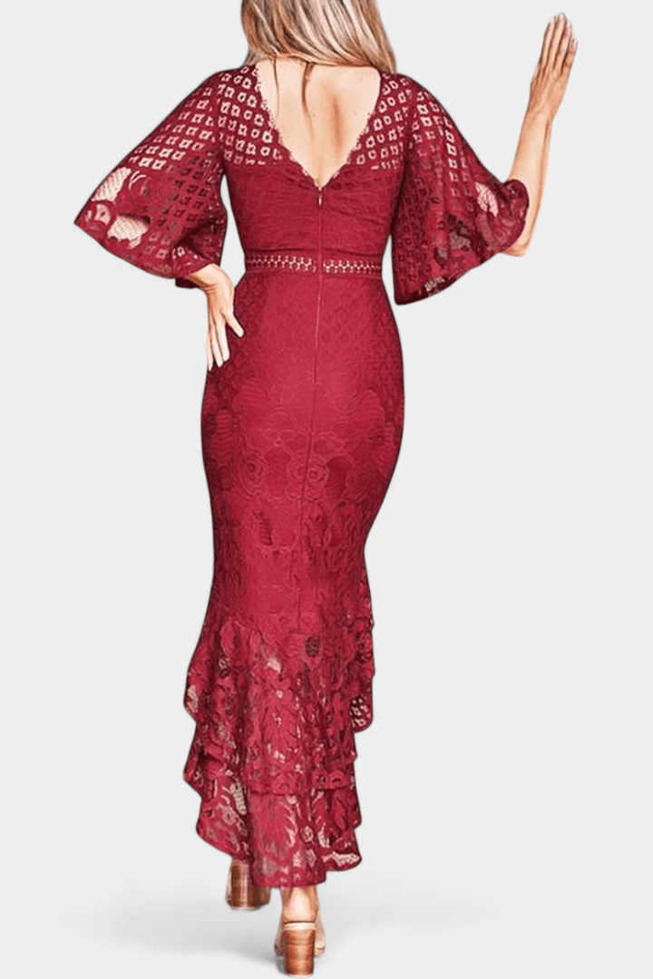 Petra | Kleid mit Spitze in Blond
