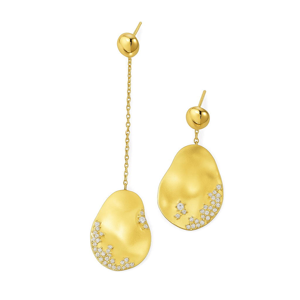 Petra | Gold-Tropfen-Ohrringe
