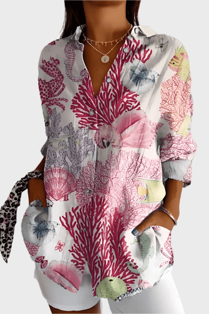 Rosa | Bluse mit Design