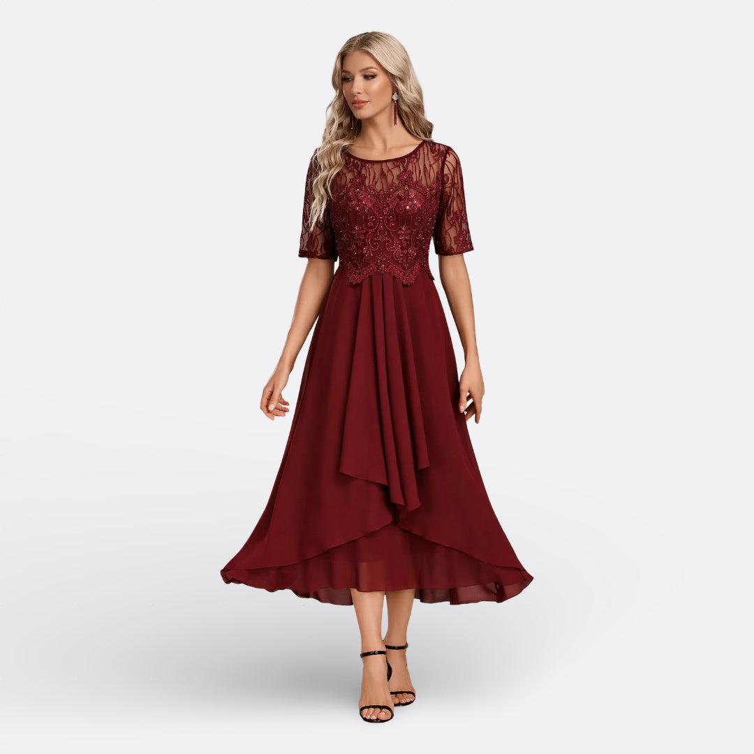 Mariana – Kurzarmkleid mit Spitze
