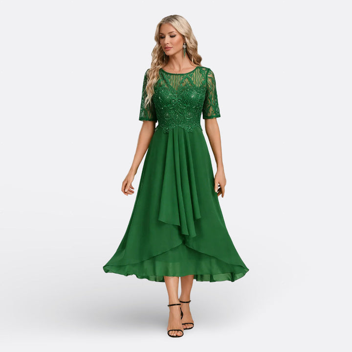 Mariana – Kurzarmkleid mit Spitze