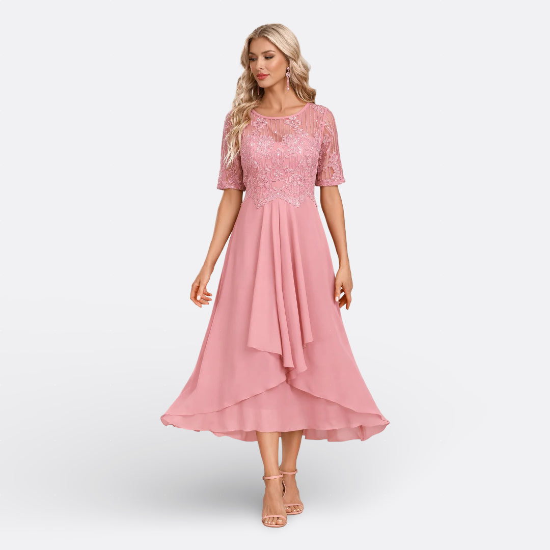 Mariana – Kurzarmkleid mit Spitze
