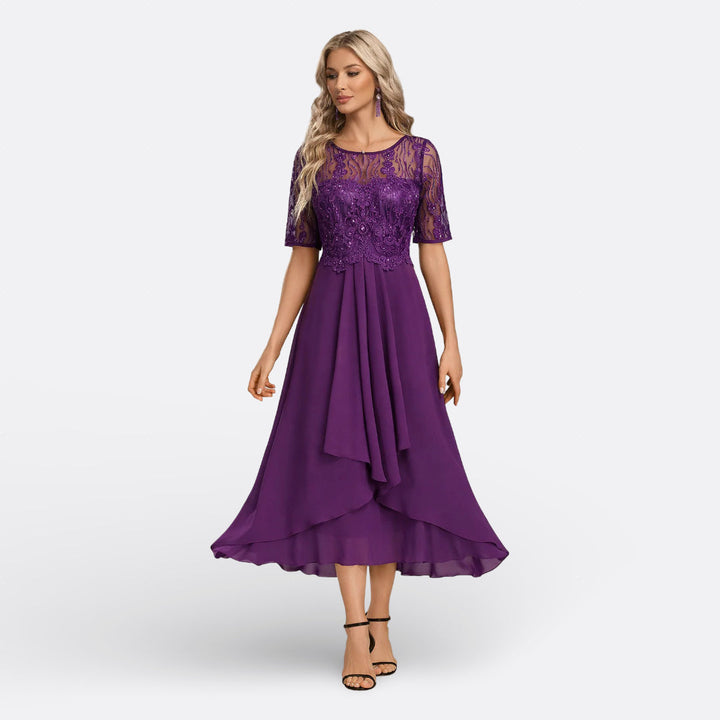 Mariana – Kurzarmkleid mit Spitze