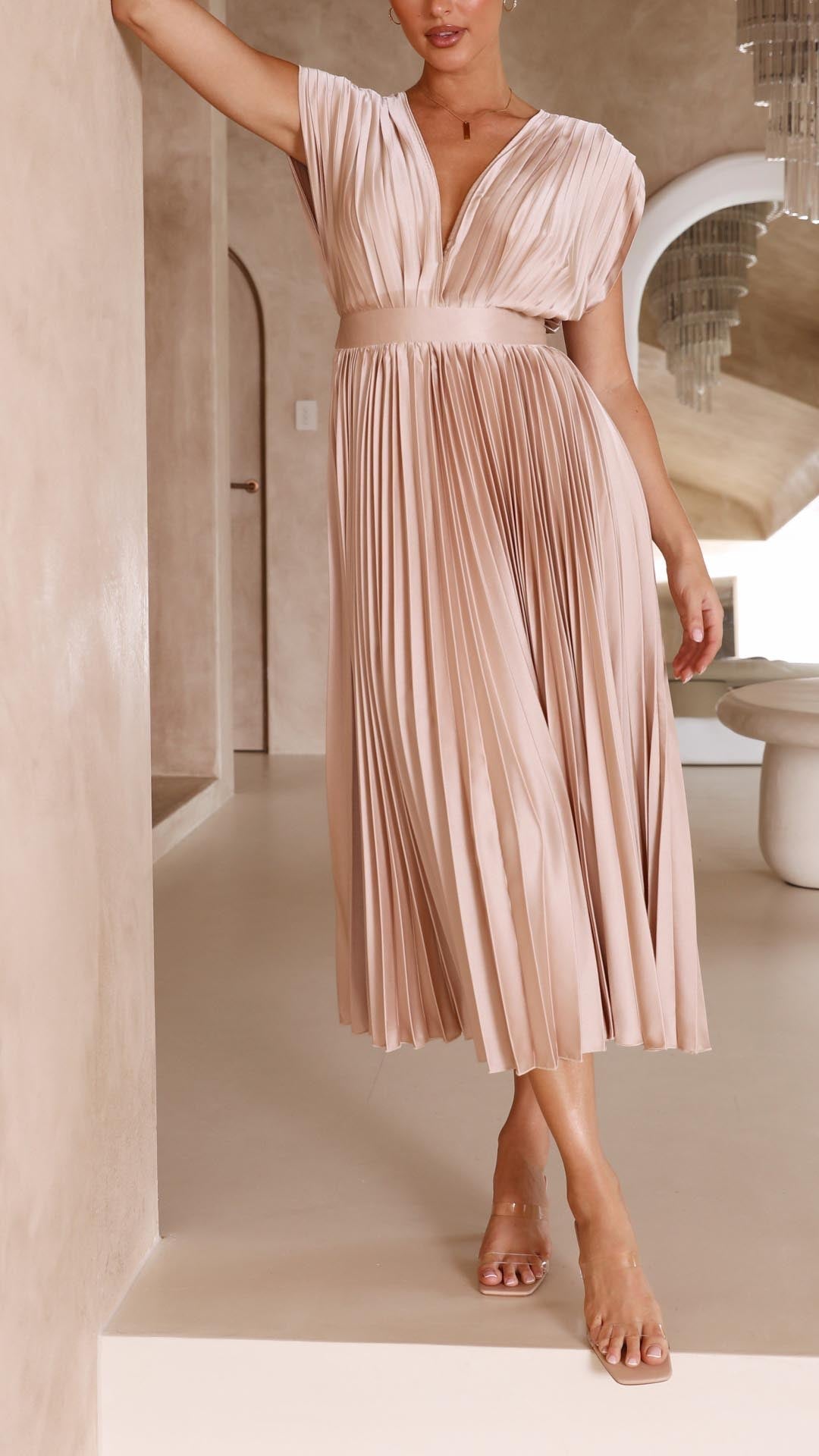 Elsa | Elegantes Plisseekleid