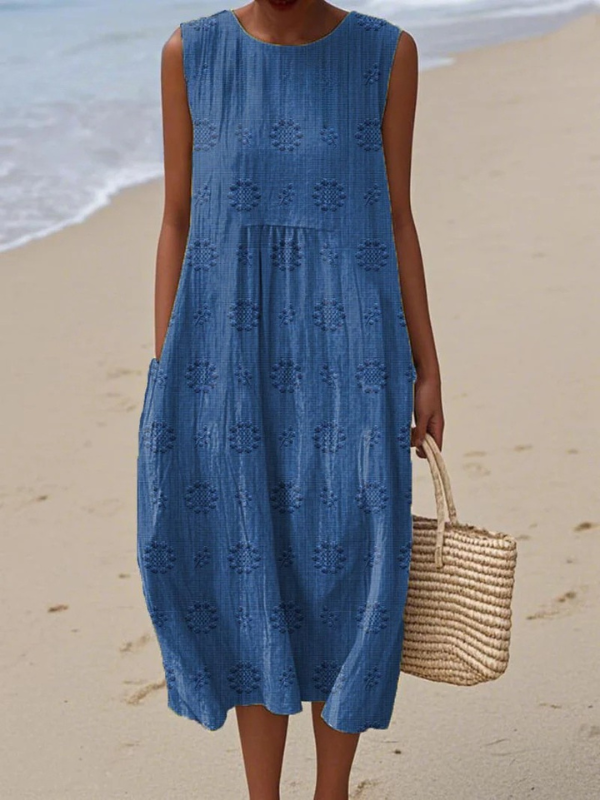 Sara | Leichtes ärmelloses Sommerkleid