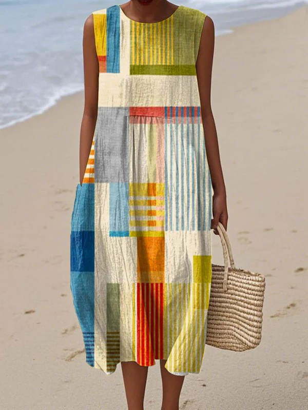 Eva | Leichtes ärmelloses Sommerkleid