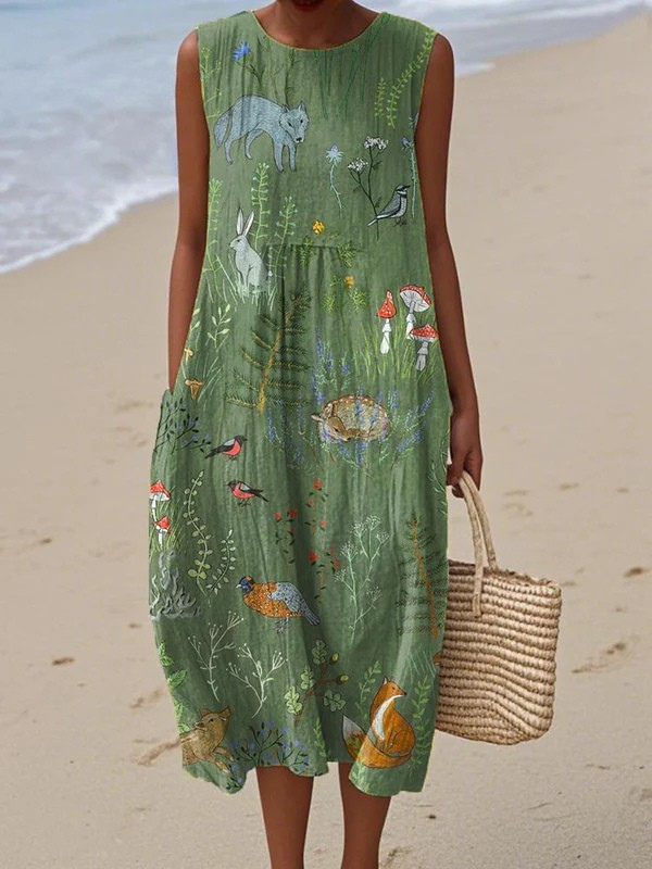 Esther | Leichtes ärmelloses Sommerkleid