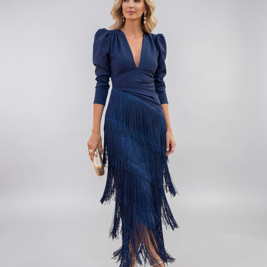 Sofia | Kleid mit Blumendruck